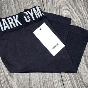 BRAND NEW WITH TAGS: GYMSHARK Fit Cycling Shorts Black and White Small